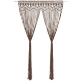 vidaXL Zavesa makrame taupe 140x240 cm bombaž | Shoptok.si