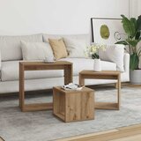  Uklapajući stolići boja hrasta artisan 3 kom konstruirano drvo | shoptok.hr