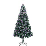  Umjetno božićno drvce Zelena 240 cm PVC i Čelik i Plastika | shoptok.hr