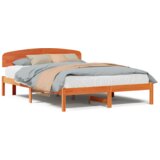  Konstrukcija postelje Rjava 150 x 200 cm Trden borov les, (5000022665) | Shoptok.si