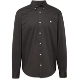 Carhartt WIP Poslovna košulja 'Madison' antracit siva / bijela