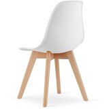  KITO stolica - bijela / prirodne noge x 3 | shoptok.hr