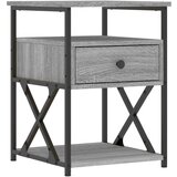 Maison Chic Nočna omarica - Nočna miza siva sonoma 40x42x55 cm inženirski les, (21690364) | Shoptok.si