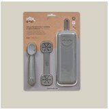Interbaby set silikonskog pribora za jelo Petrol Grey | shoptok.hr