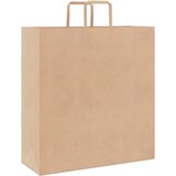  Papirnate vrećice 250 kom s ručkama smeđe 45x17x48 cm | shoptok.hr