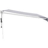  Automatska tenda na uvlačenje plavo-bijela 4,5 x 3 m | shoptok.hr
