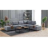 Atelier Del Sofa Fly Right ugaona garnitura na razvlačenje 210 × 280 cm, siva | Eponuda.com