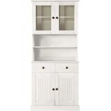 Støraa Bela vitrina iz masivnega bora 181x34 cm Mille – | Shoptok.si