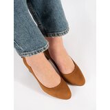 GOODIN Brown suede pumps on a heel | ePonuda.com
