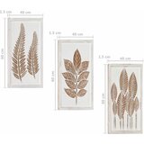  Umjetnički dekor 3 pcs Smeđa i bijela 40 x 40 x 1,5 cm | Eponuda.com