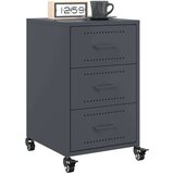 vidaXL Nočna omarica antracit 36x39x59 cm jeklo | Shoptok.si