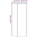  Stalci za biljke 2 kom siva boja betona 33 x 33 x 100 cm drveni | shoptok.hr