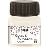 Kreul boja sa efektokom krede za staklo i porcelan kreul 20 ml white cotton