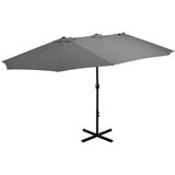  Zunanji senčnik z aluminijastim drogom 460x270 cm antracit Cene
