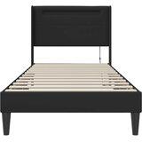  Krevetna konstrukcija Crna 90 x 200 cm Umjetna koža | shoptok.hr