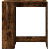 vidaXL Barska miza s policami dimljen hrast 101x40x103,5 cm inž. les | Shoptok.si
