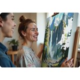 Massido platno s temeljnom bojom i uzorkom na okviriću 40x50 cm Alpski planinski krajolik | shoptok.hr