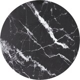 vidaXL Mizna plošča črna Ø60x0,8 cm kaljeno steklo z marmorjem Cene