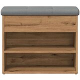 vidaXL Klupa za cipele obrtnički hrast 62x32x50 cm izrađeno drvo | shoptok.hr