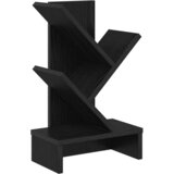 vidaXL Polica za knjige s 3 etaže 30 x 18 x 48 cm Konstruirano drvo - Crni hrast 30 x 18 x 48 cm | shoptok.hr