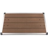 Vanjska podloga za tuš WPC i nehrđajući čelik 110 x 62 cm smeđa | shoptok.hr