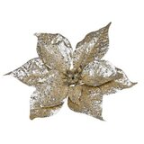 Novogodišnja dekoracija - poinsettia glitter 24cm 733025 - gold - kmg ( 044505 )  Novogodišnja dekoracija - poinsettia glitter 24cm 733025 - gold - kmg ( 044505 ) Slike