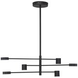 Nova Luce Črna aluminijasta LED zatemnitvena viseča svetilka s senčilom iz akrilnega stekla ø 100 cm Nordik – | Shoptok.si