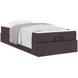  Okvir kreveta s madracem 2 pcs Smeđa tkanina | shoptok.hr