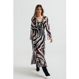 Legendww ženska elegantna zebra haljina 5931-9940-06 cene
