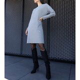 Gemre Gray midi dress with shimmer Kadyra | Shoptok.si