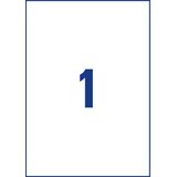 Zweckform etikete zweckform J8567-25 210 x 297 mm, prozorne | Shoptok.si