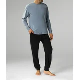 Atlantic Men's pajamas - light blue/black