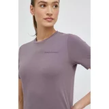 Peak Performance Bombažna kratka majica vijolična barva
