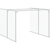 vidaXL Pasja uta z izhodom antracitna 214x1069x181 cm pocinkano jeklo | Shoptok.si