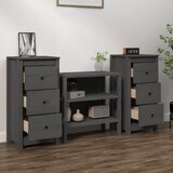  Komode 2 kom sive 40 x 35 x 80 cm od masivne borovine | Eponuda.com