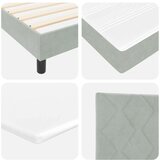 Box spring krevet Svjetlosiva 80 x 200 cm Baršun | shoptok.hr