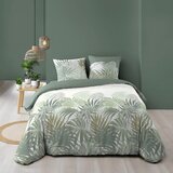 Douceur d intérieur Zelena bombažna posteljnina za zakonsko posteljo/podaljšana 240x220 cm Nymea – | Shoptok.si