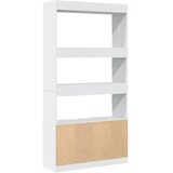  Visoka komoda bijela 92 x 33 x 180 cm od konstruiranog drva | shoptok.hr