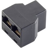 Shiverpeaks basic-s western coupler 6/6 do 2 western coupler 6/6 priključek za telefonsko žico western adapter [1x RJ12 vtičnica 6p6c - 2x RJ12 vtičnica 6p6c] črna, (20411209) | Shoptok.si