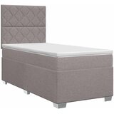  Boxspring krevet s madracem Sivosmeđa 100 x 200 cm Tkanina | shoptok.hr