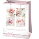Cardex Velikanska darilna vrečka 33x15x44cm okrašena s poročnim motivom in napisom | Shoptok.si