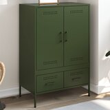 Furnova Visoka omara olivno zelena 68x39x101,5 cm jeklo, (21954835) Cene