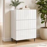  Ormar s ladicama Bijela 66 x 34 5 x 92 cm Konstruirano drvo - Bijela Cijene