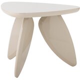 Bloomingville Kremno bela klubska mizica v sijajnem dekorju 57x60 cm Magia – Cene