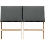  Tapecirani uzglavlje Tamno siva 135 cm Čvrsto borovo drvo | shoptok.hr