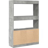 Visoka komoda boja betona 92x33x140 cm od konstruiranog drva | Eponuda.ba