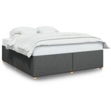  Okvir za krevet bez madraca tamnosivi 200x200 cm od tkanine | shoptok.hr
