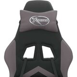  Igraća stolica crno-siva od umjetne kože | shoptok.hr