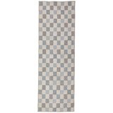 Flair Rugs Moder pralen tekač iz mešanice bombaža 80x230 cm Muted Checkerboard – | Shoptok.si