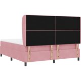 Box Spring Krevet s Madracem Ružičasta 180x200 cm Baršun | shoptok.hr